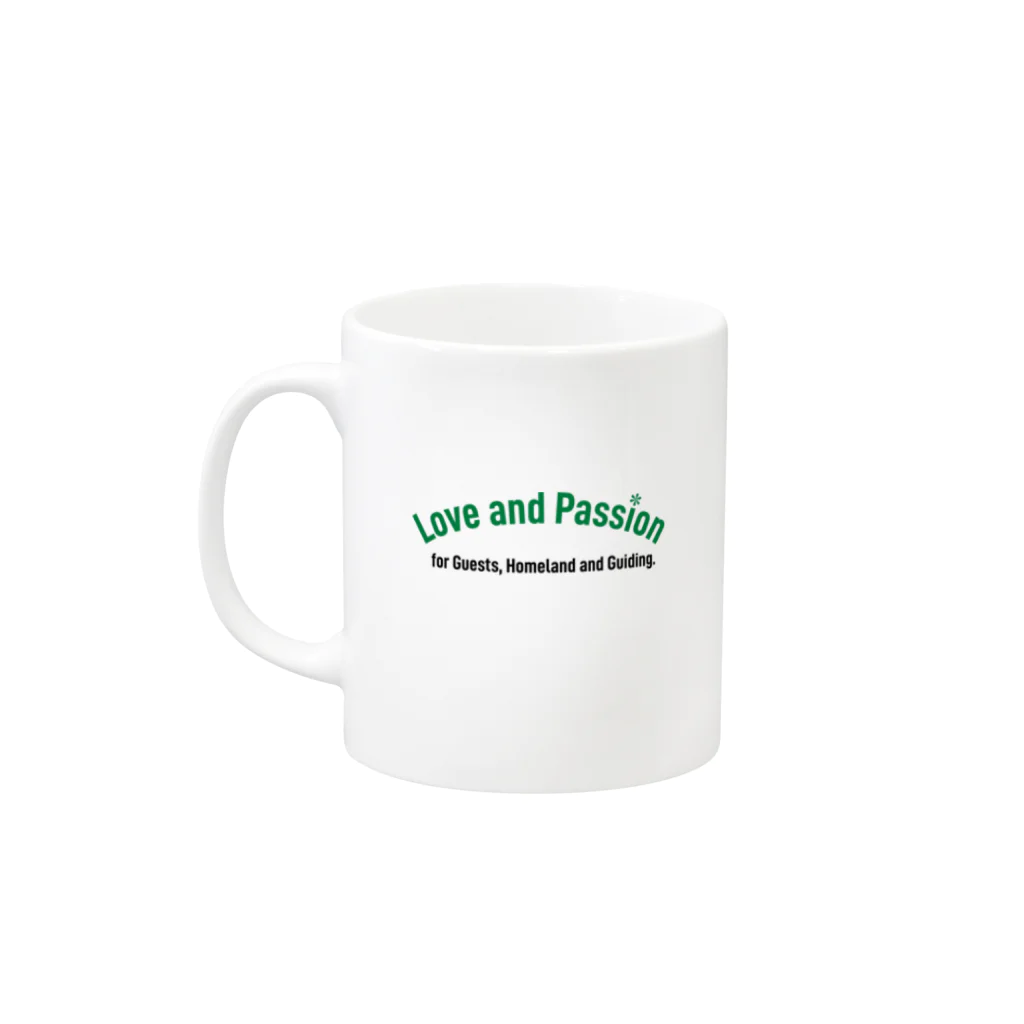 JapanWonderGuideのLove and Passion Mug :left side of the handle