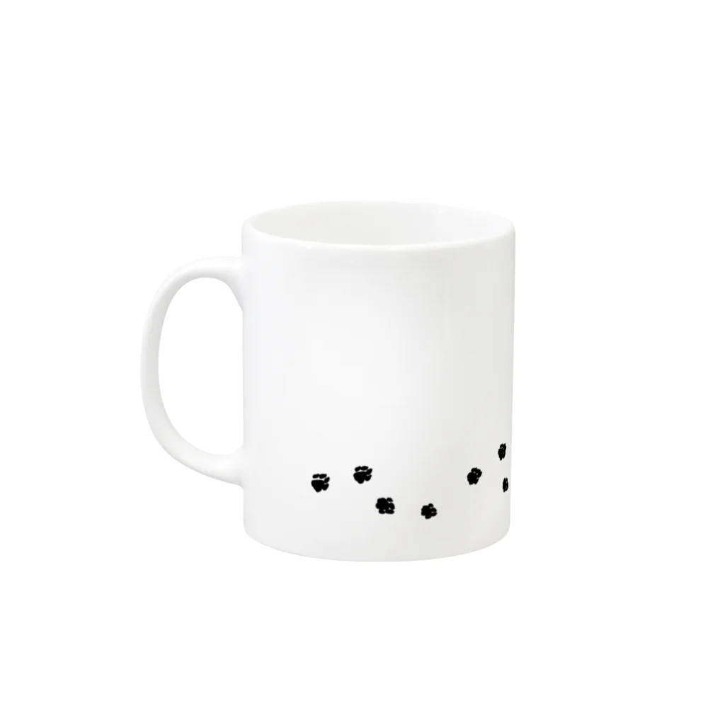 one-naacoのパグ(フォーン)マグカップ Mug :left side of the handle