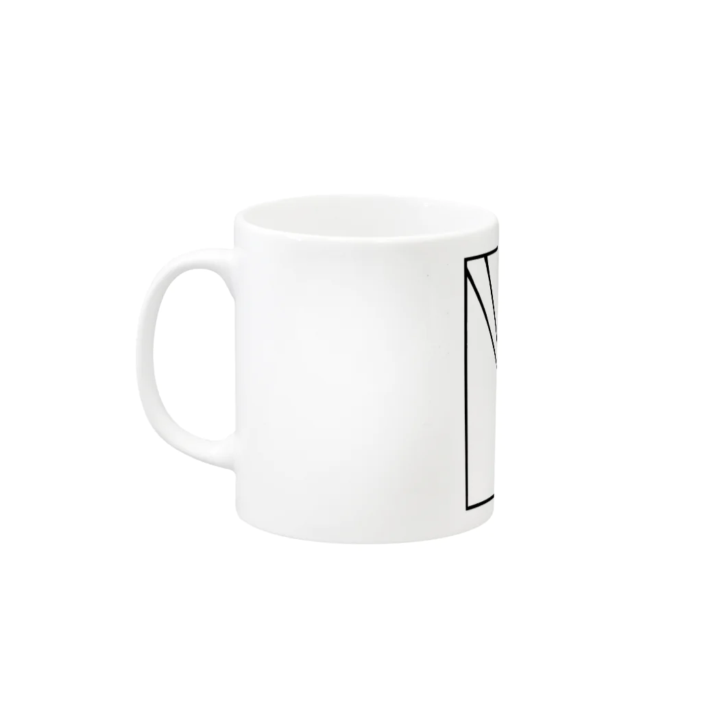 Tomo Shopping cartの鼻長シリーズ① Mug :left side of the handle