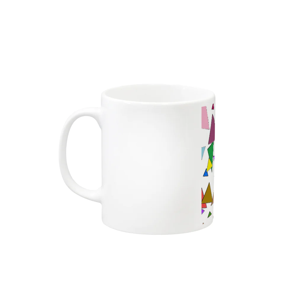 でおきしりぼ子の実験室のTrianglez_T Mug :left side of the handle