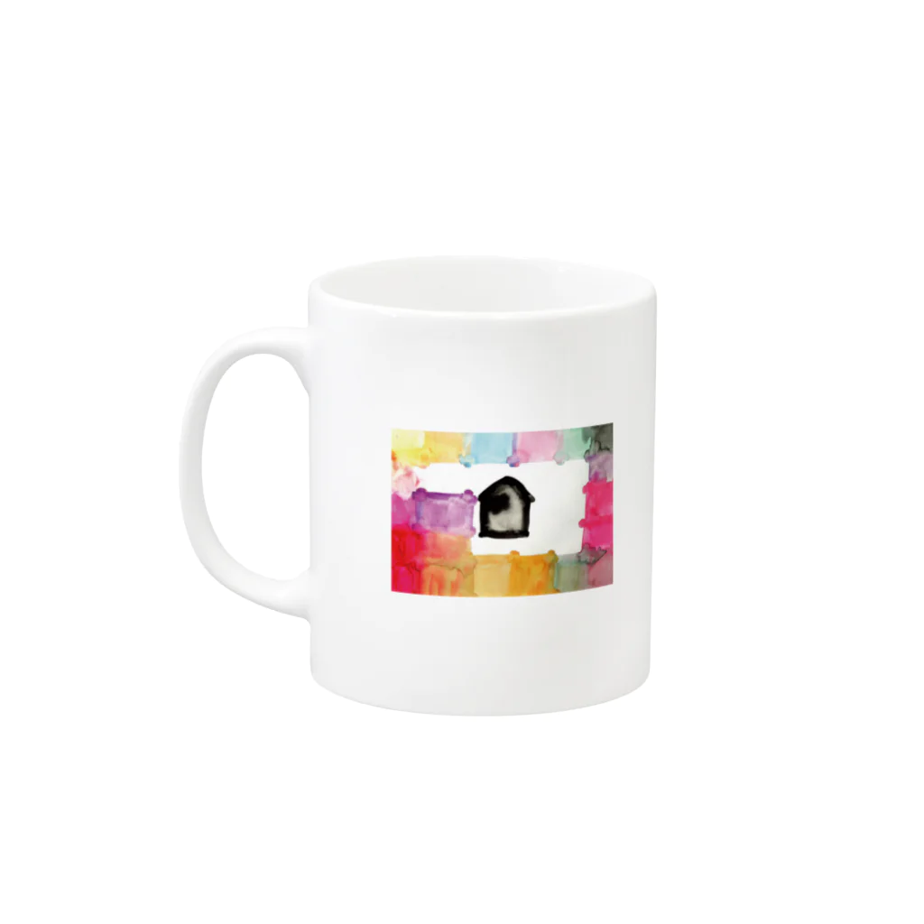 まるよし絵画教室のあすかのおうち　マグカップ Mug :left side of the handle