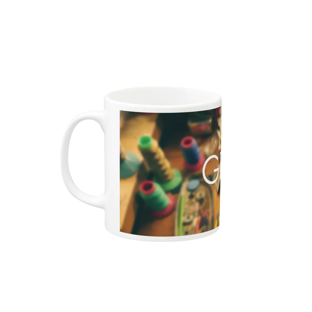 デザイナーズマグカップ ゲニウスストアの【GENius】 ファクトリー Mug :left side of the handle