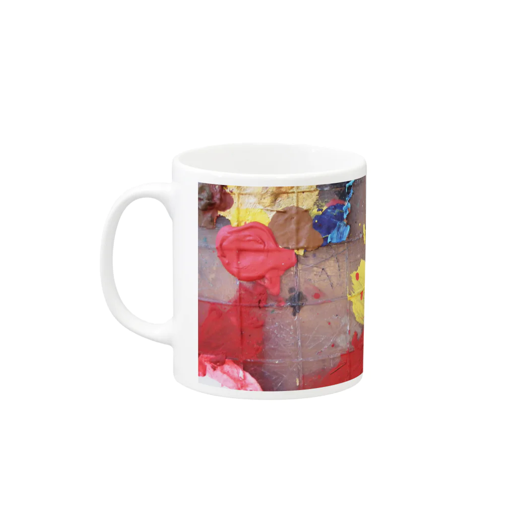 デザイナーズマグカップ ゲニウスストアの【GENius】 ペイント Mug :left side of the handle