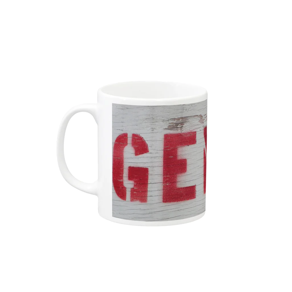 デザイナーズマグカップ ゲニウスストアの【GENius】アートウォール Mug :left side of the handle