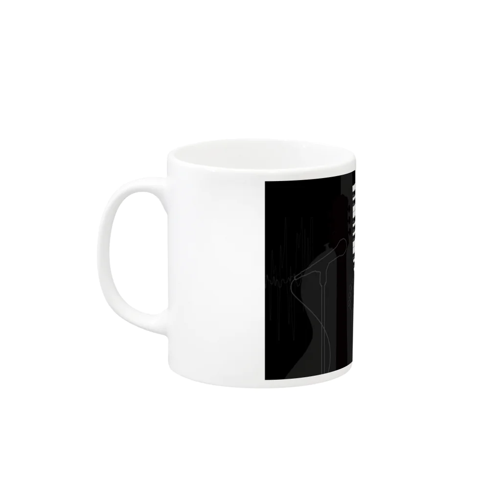 まさきちのMUSIC Mug :left side of the handle