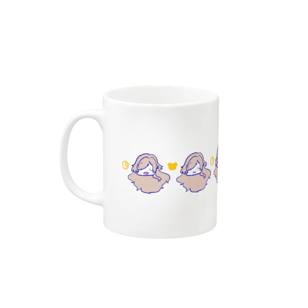 熊月あやみ☪脱社畜ヴァンパイアの熊月あやみマグカップ Mug :left side of the handle