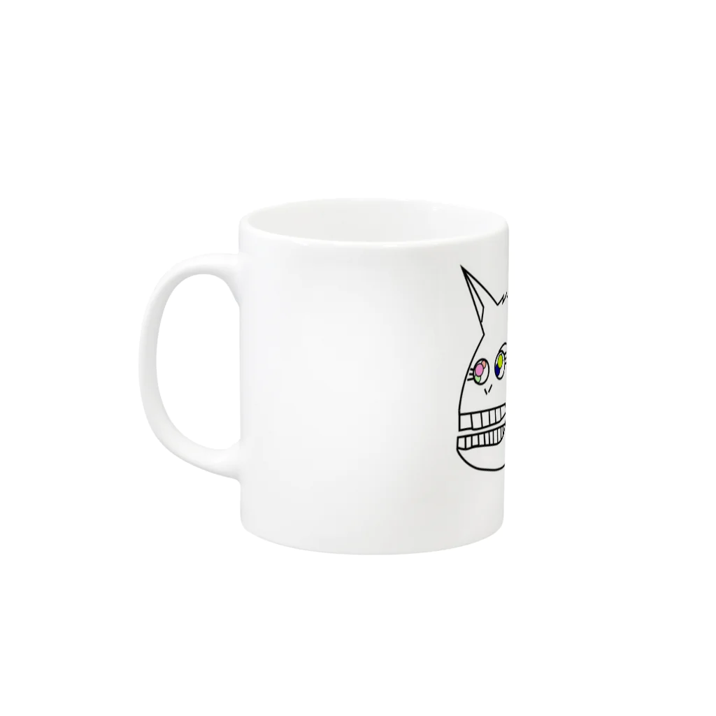 Syunのうま   笑 Mug :left side of the handle