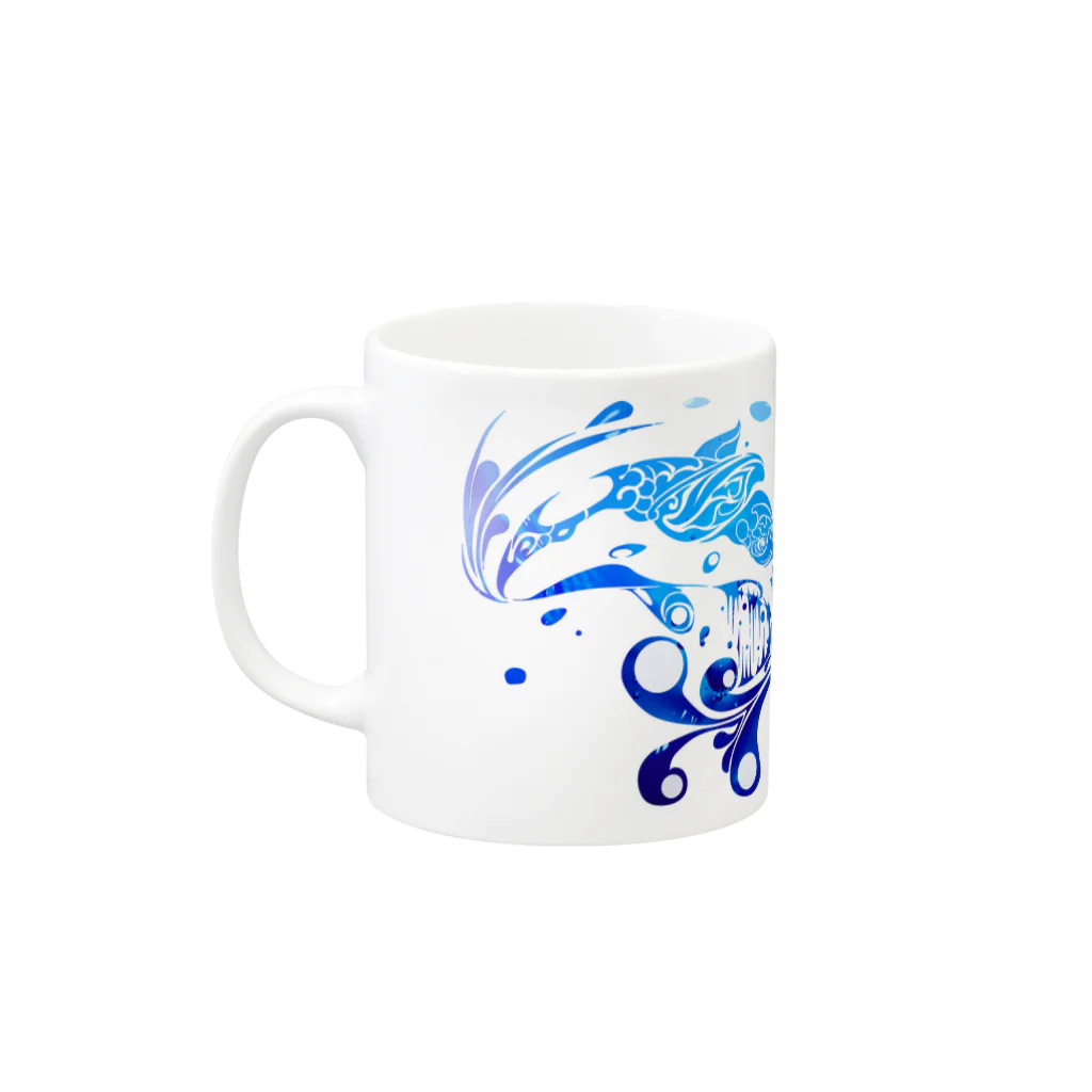 THE禅のトライバル「シャチ」 Mug :left side of the handle