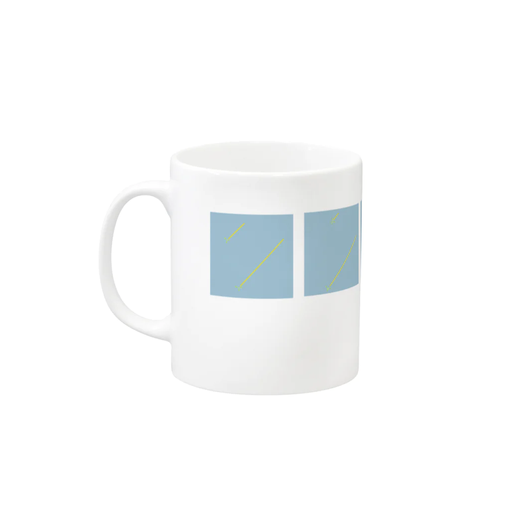 つめくさカップ店の車窓 Mug :left side of the handle