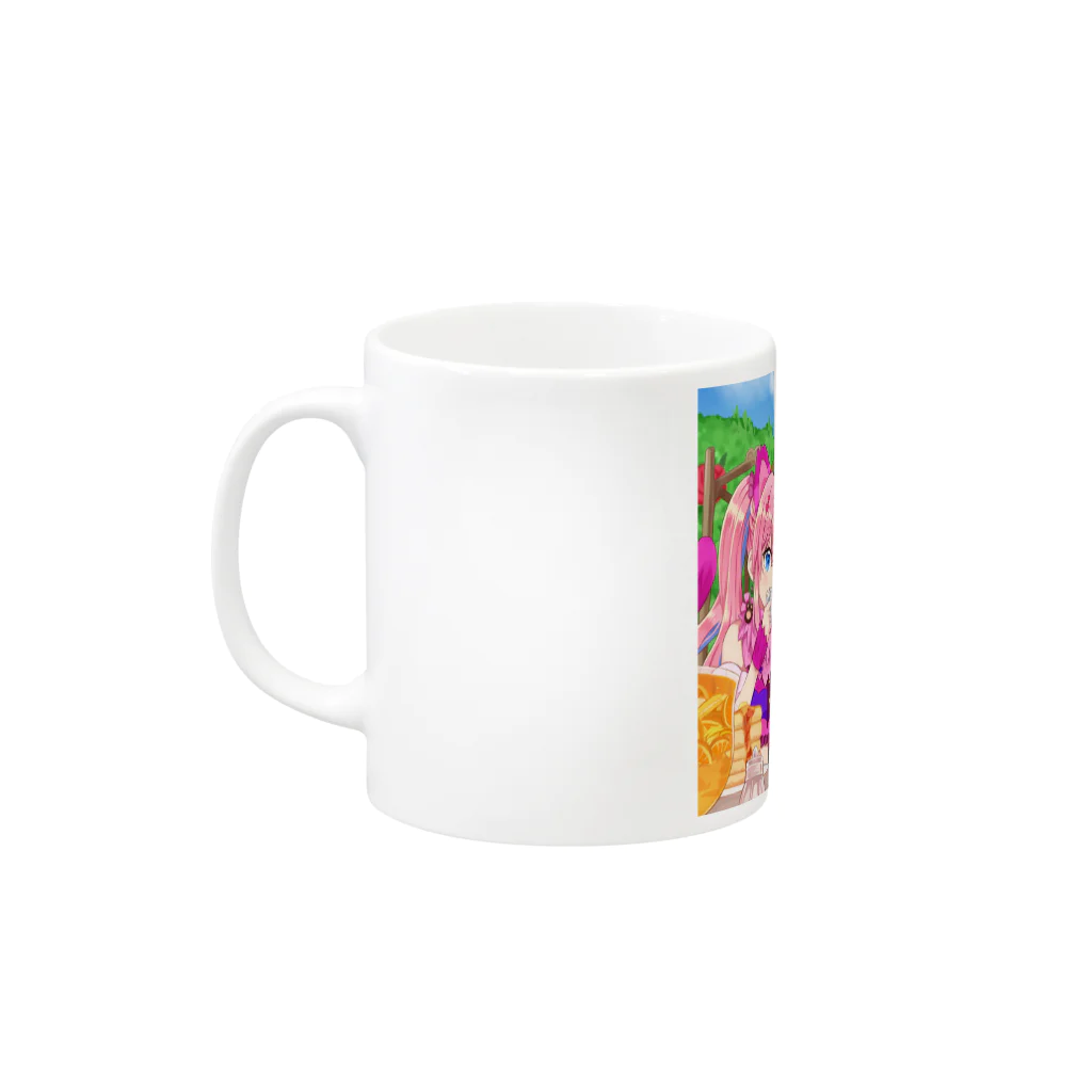 ぷんすか魔法学院のぷん学アリスのマグカップ Mug :left side of the handle