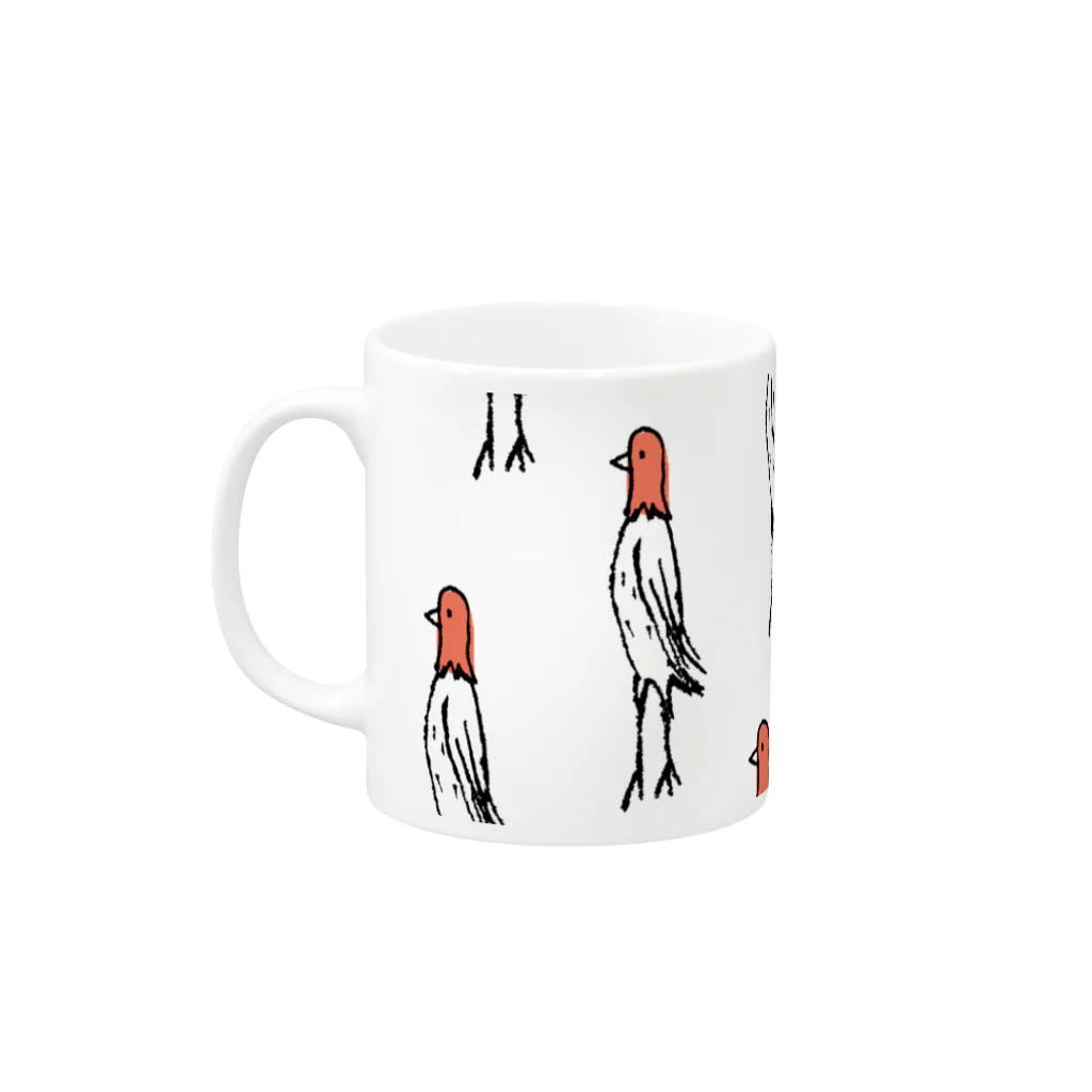 てら ねこグッズのワシさんマグカップ Mug :left side of the handle