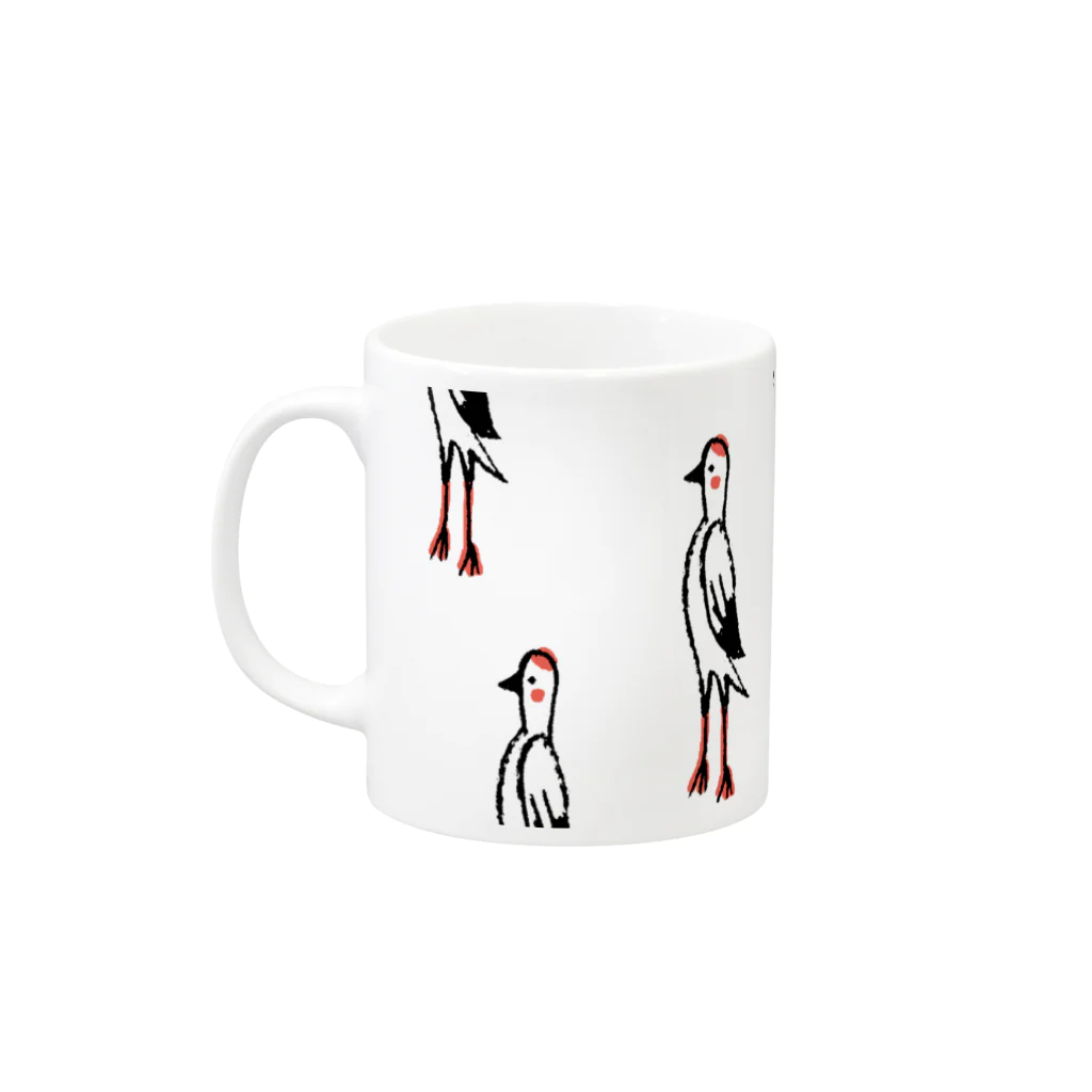 てら ねこグッズのツルツルマグカップ Mug :left side of the handle