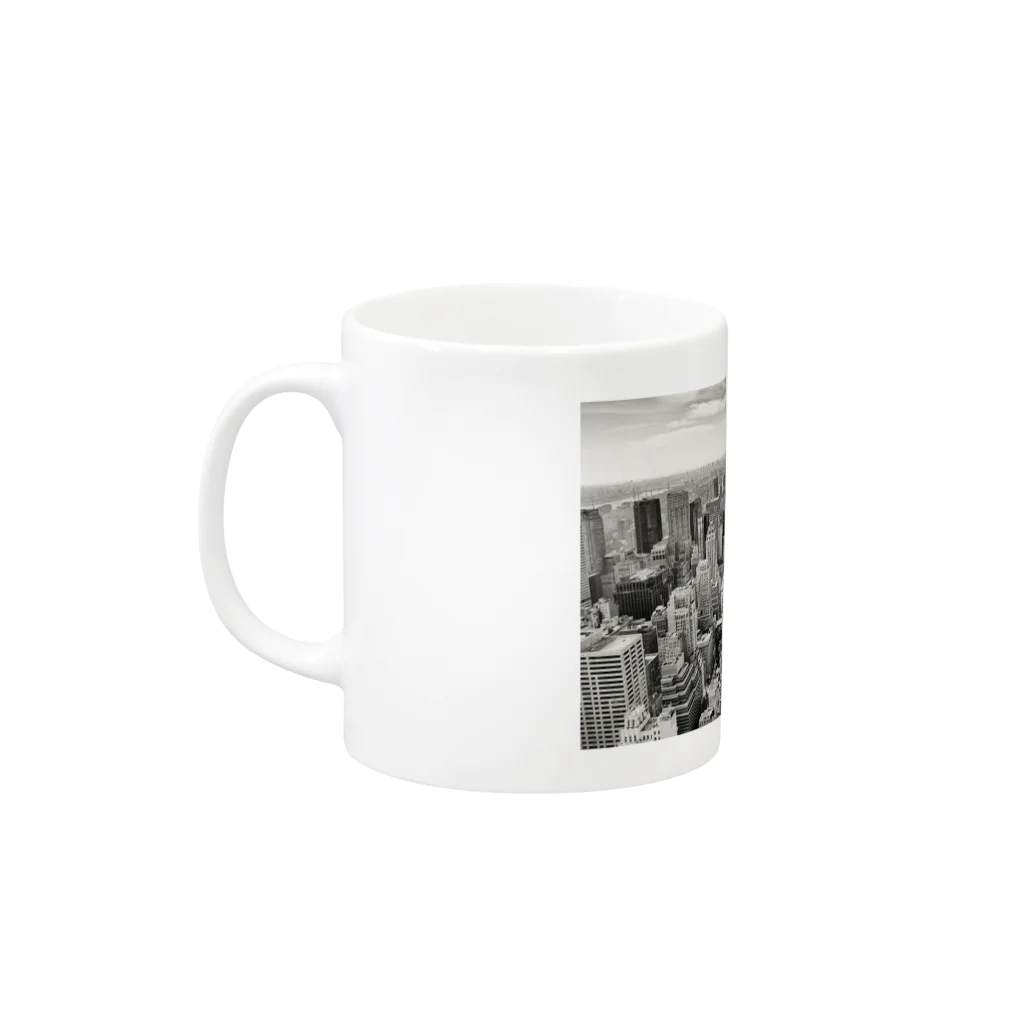 URBANersのBUILDING Oversized TEE Mug :left side of the handle