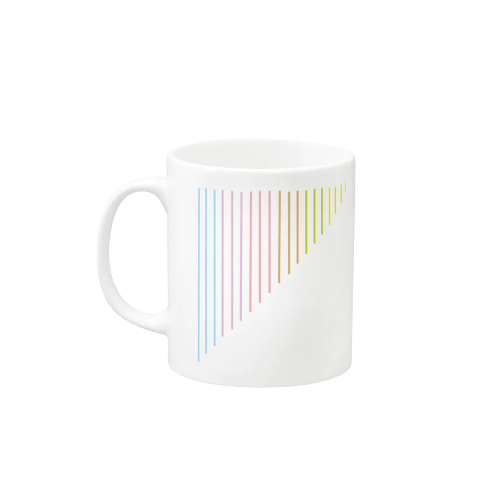 つめくさカップ店の夕暮れ Mug :left side of the handle