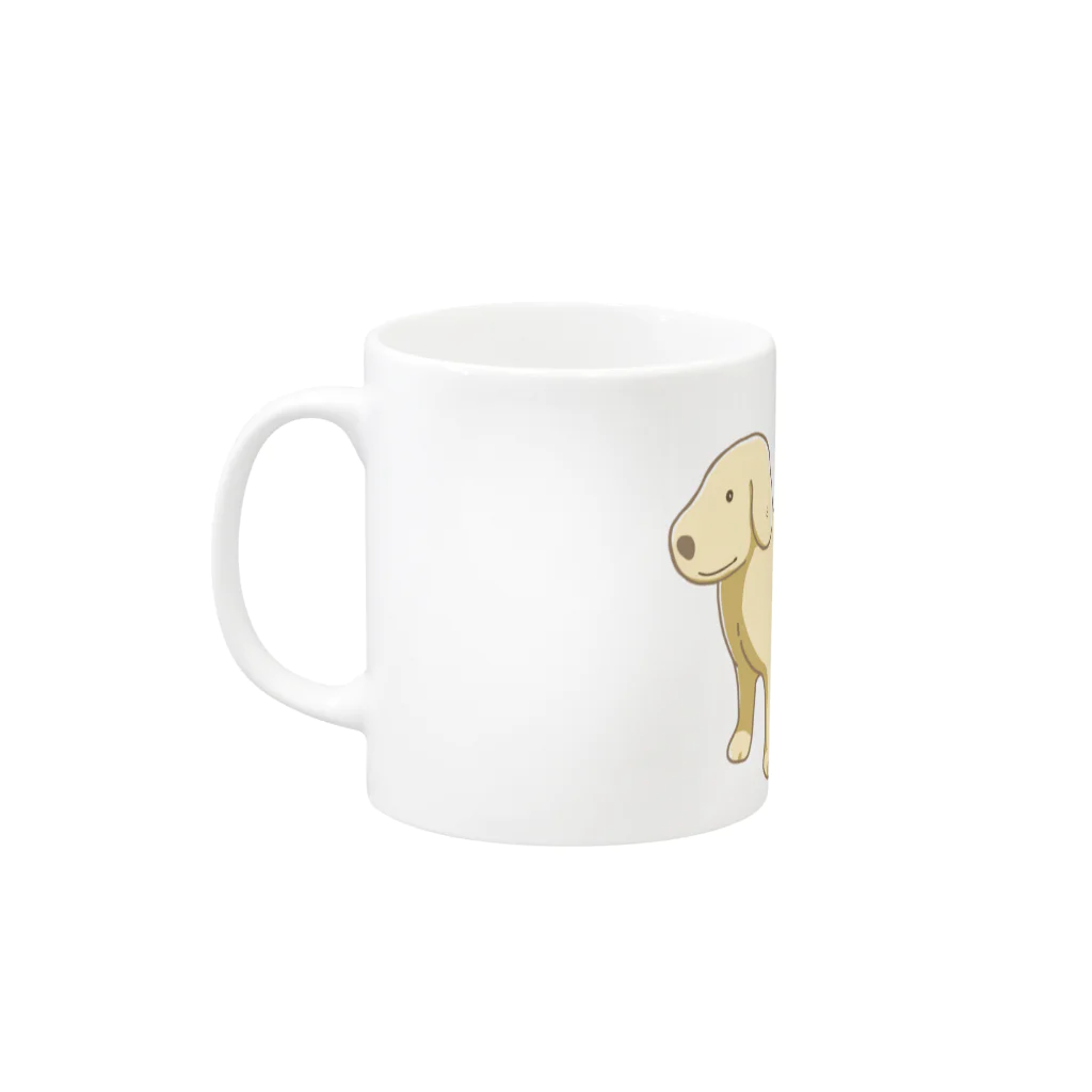 DOG STUDIOのゴールデンレトリバーグッズ Mug :left side of the handle