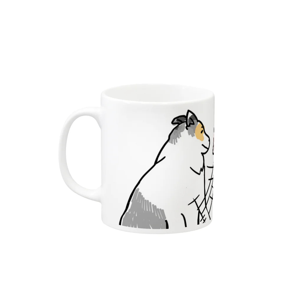 DOG STUDIOの大人気⭐️パシッ柄 Mug :left side of the handle