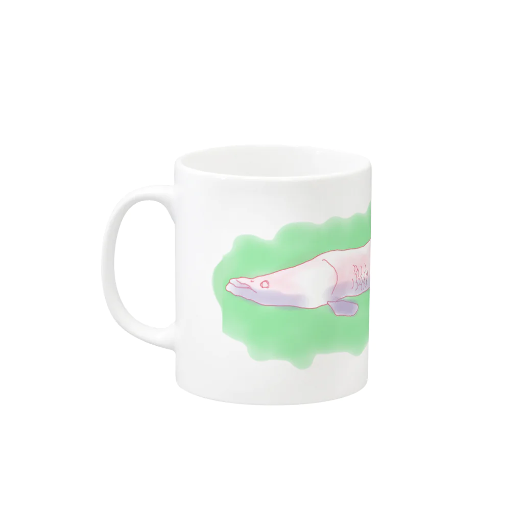 ばおばぶの夢見るぴらるくーさん Mug :left side of the handle