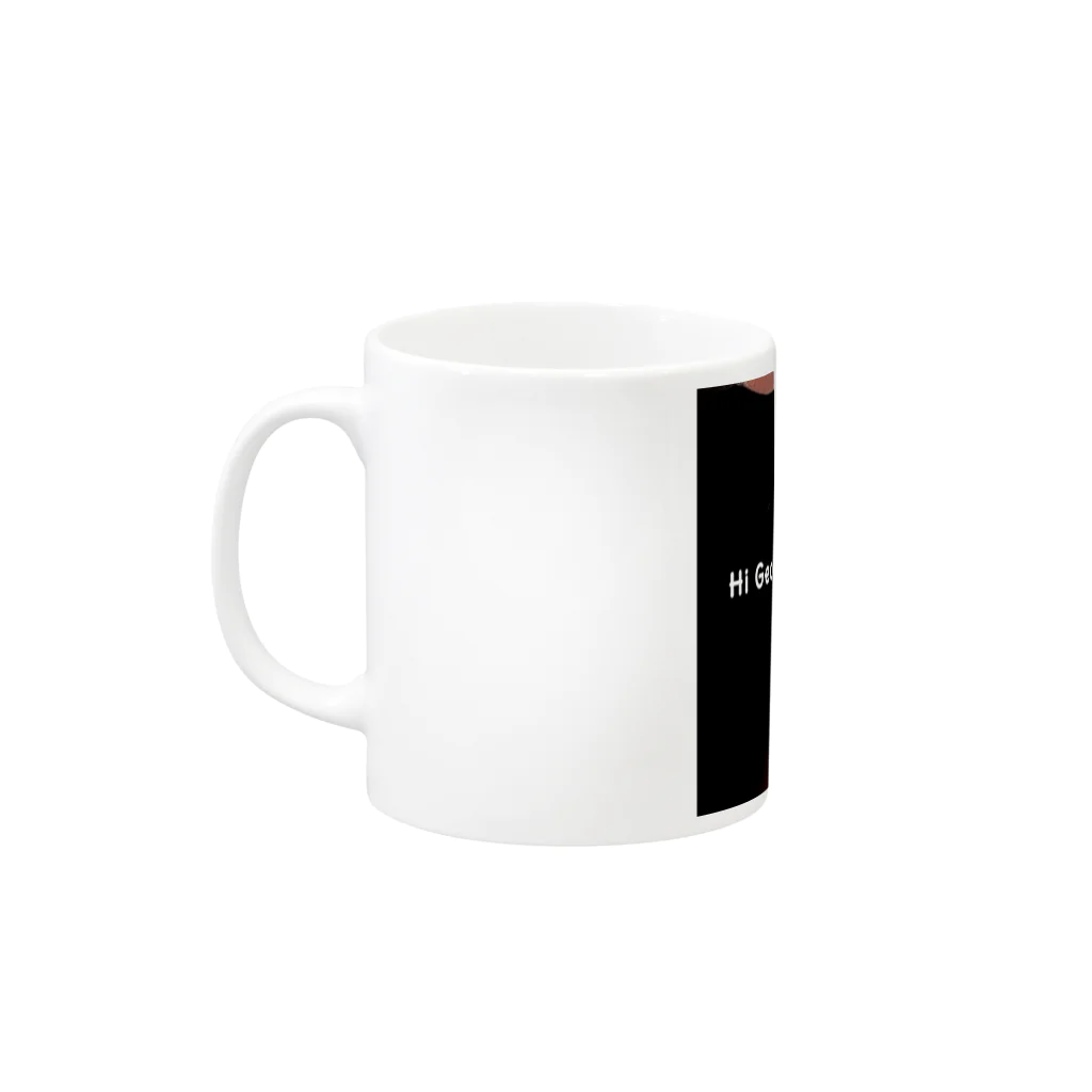 ﾆｪﾝﾁｪﾝｽﾞのペニーワイズ風耳毛 Mug :left side of the handle