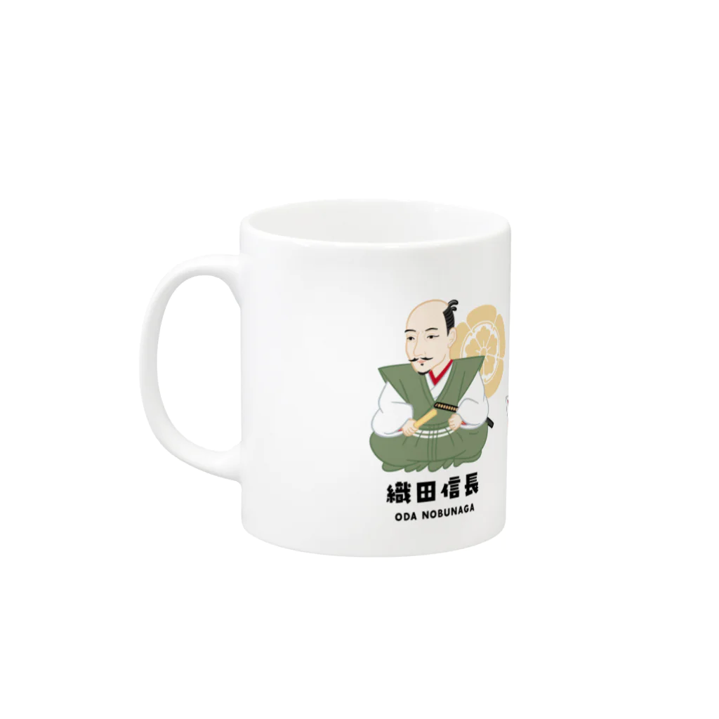 mincruの戦国三英傑 〜信長 秀吉 家康〜 Mug :left side of the handle