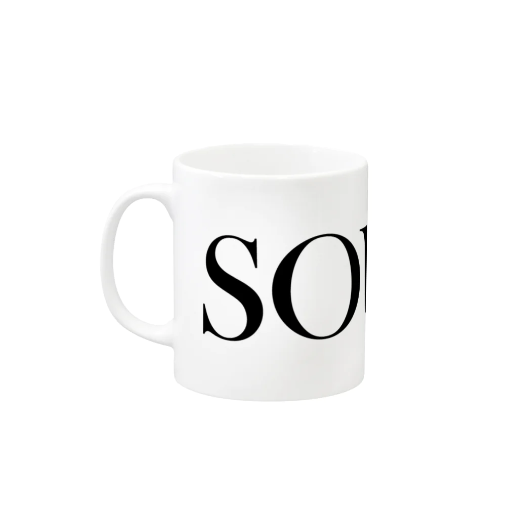 TOKYO LOGOSHOP 東京ロゴショップのSOUND-サウンド- Mug :left side of the handle