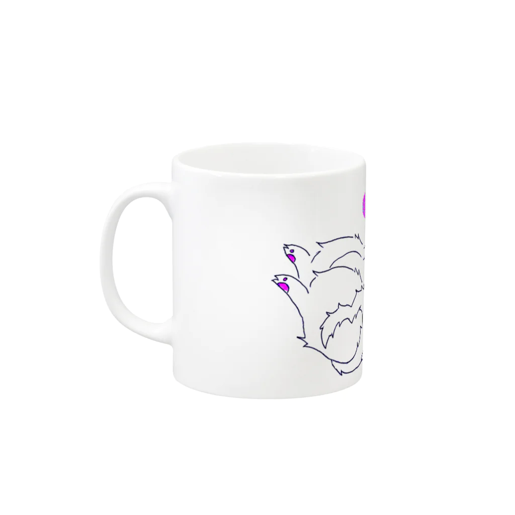 HIYORISのあまえねこ Mug :left side of the handle