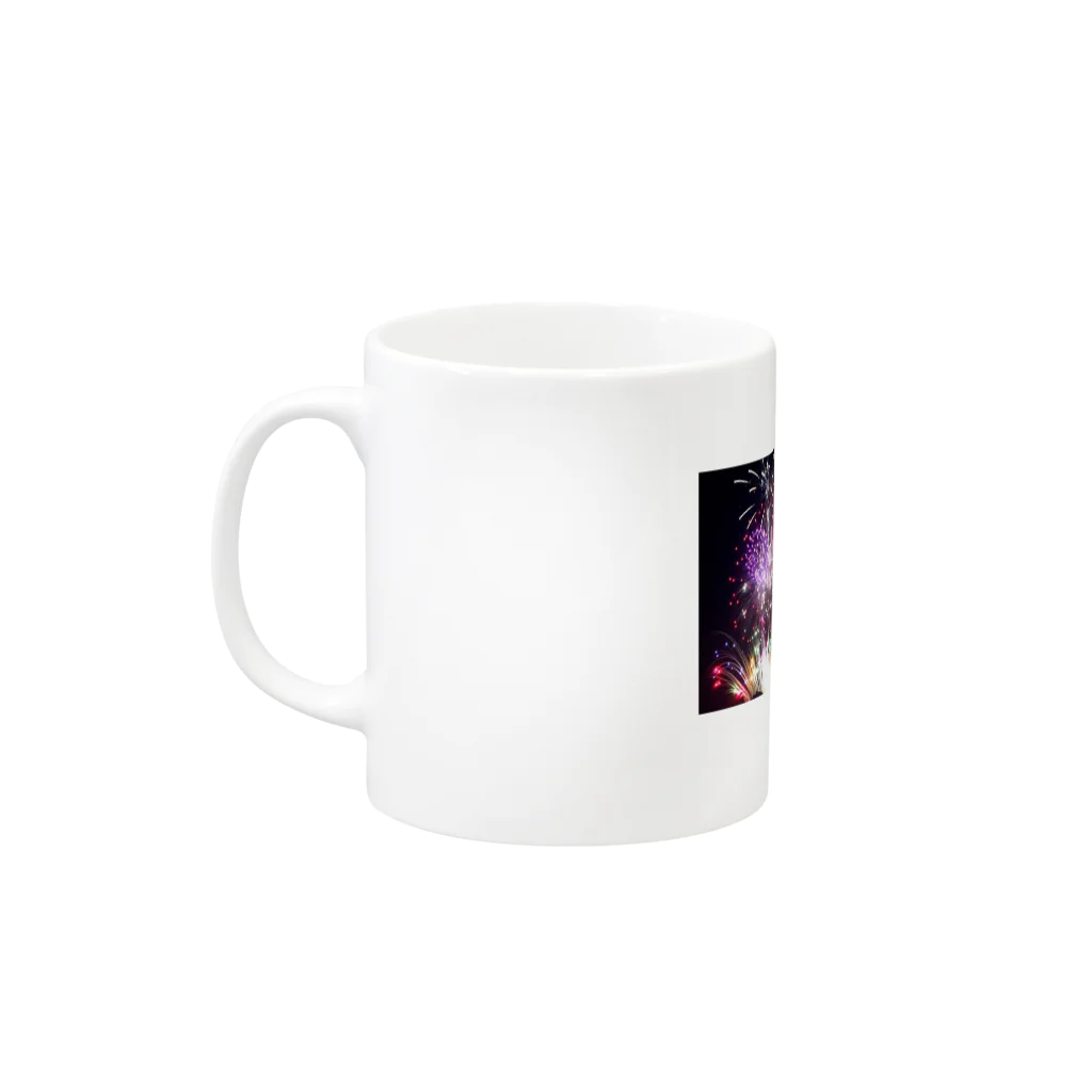 maskhhhの花火 Mug :left side of the handle