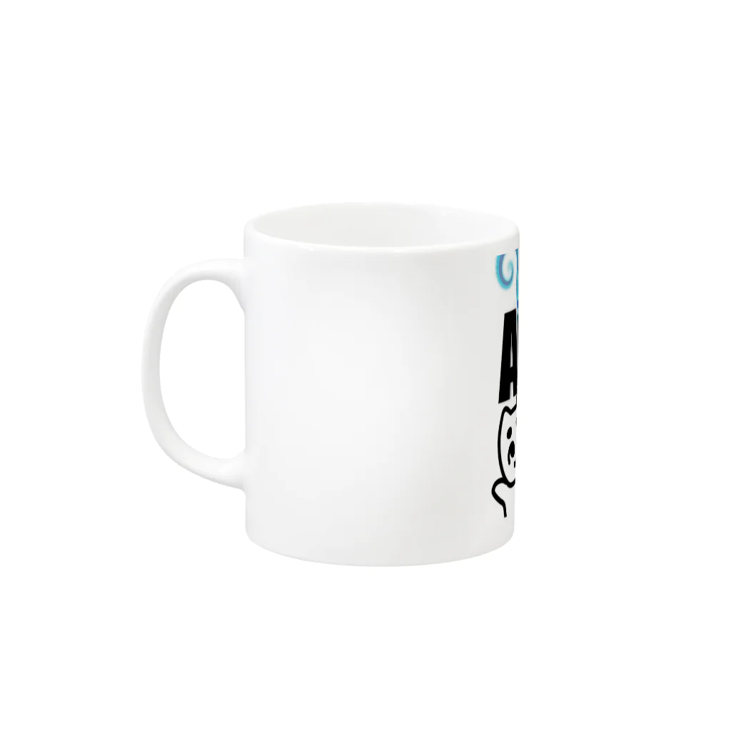 あおちゃぽこのAOCHAPOKO Mug :left side of the handle