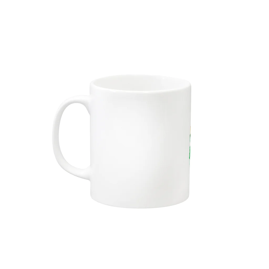 ささはらなつみのSUZURIショップの椅子とこどもたち Mug :left side of the handle