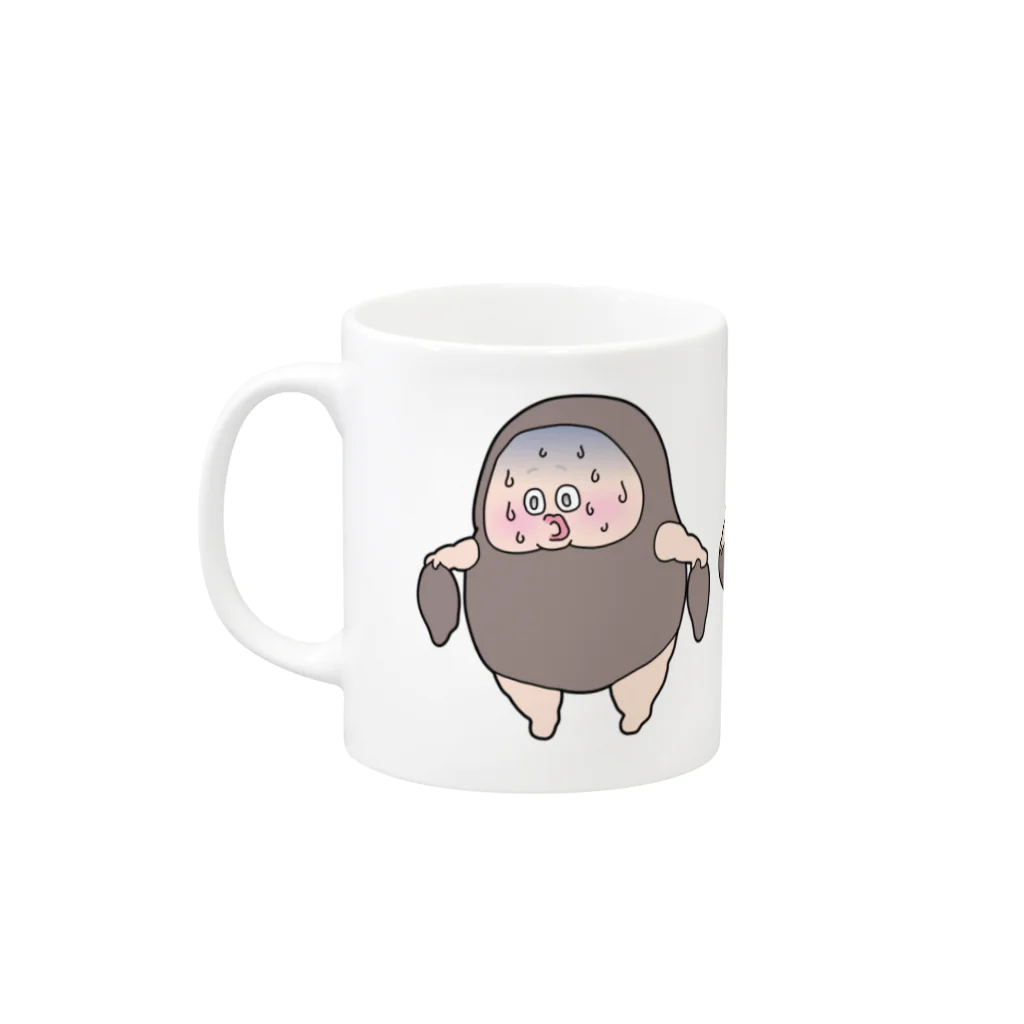 メトロ森タン美術館のまむだんぶにぶに Mug :left side of the handle