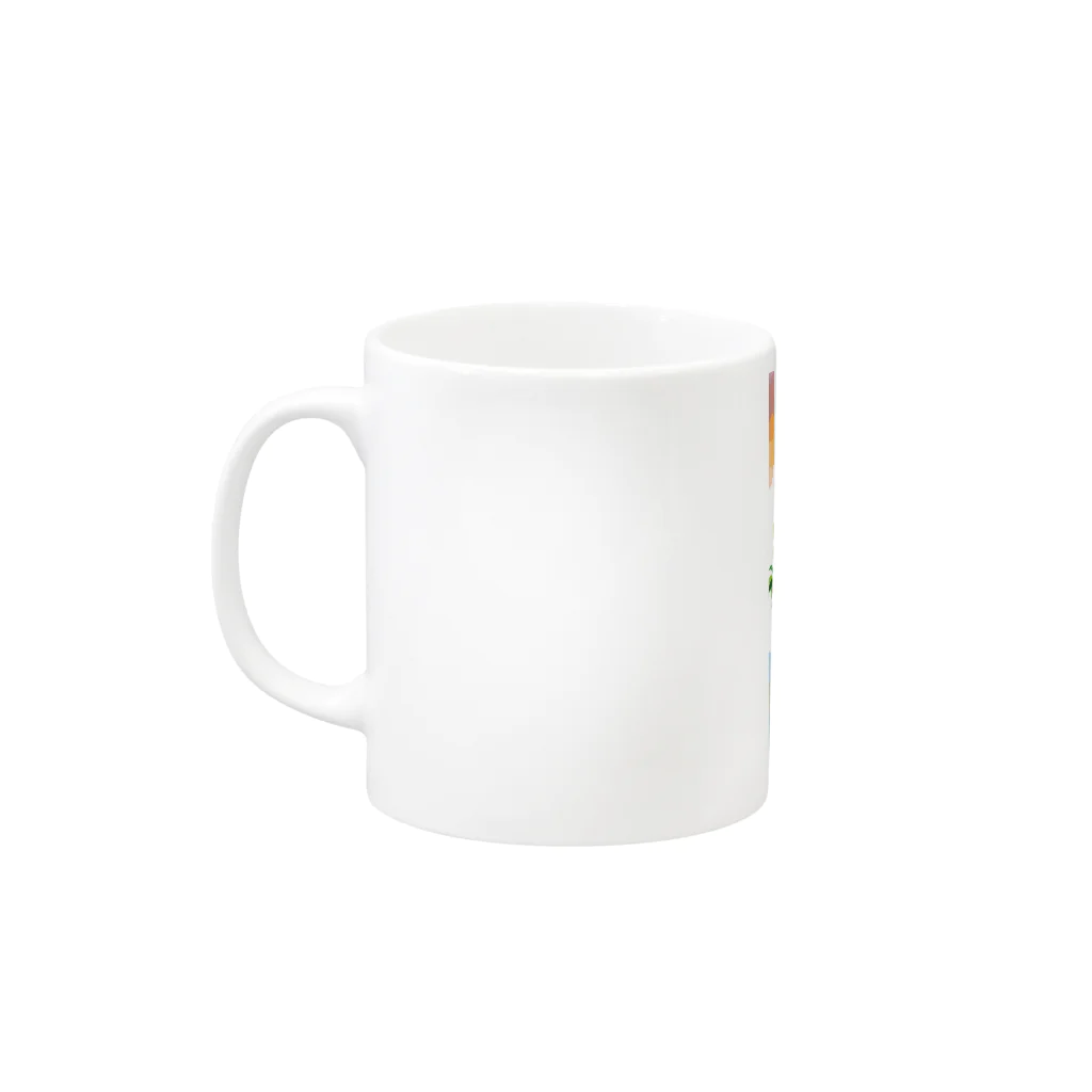 ジルトチッチのデザインボックスのクレコちゃんの南の島の物語り Mug :left side of the handle