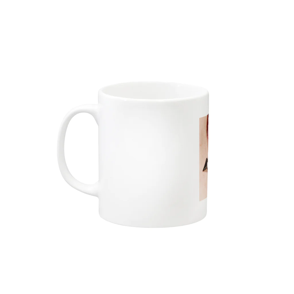 namiMoのピアス　口 Mug :left side of the handle