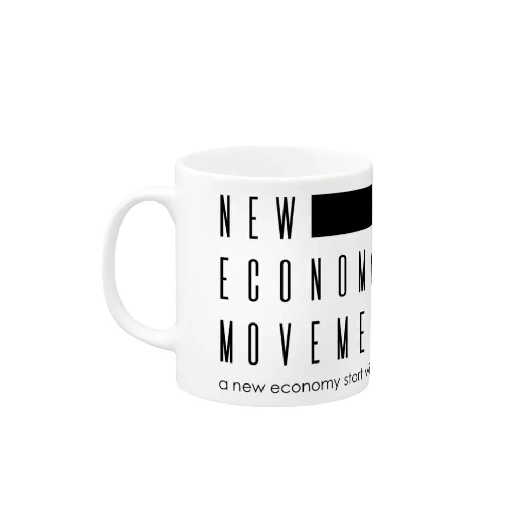 仮想通貨ガチホ太郎のNEM Mug :left side of the handle