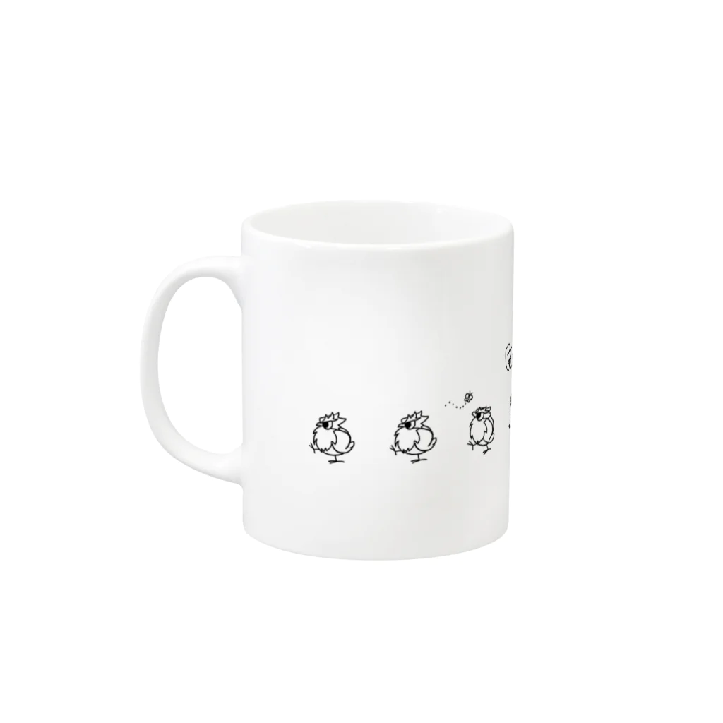 タス店のふてぶてふくろう Mug :left side of the handle