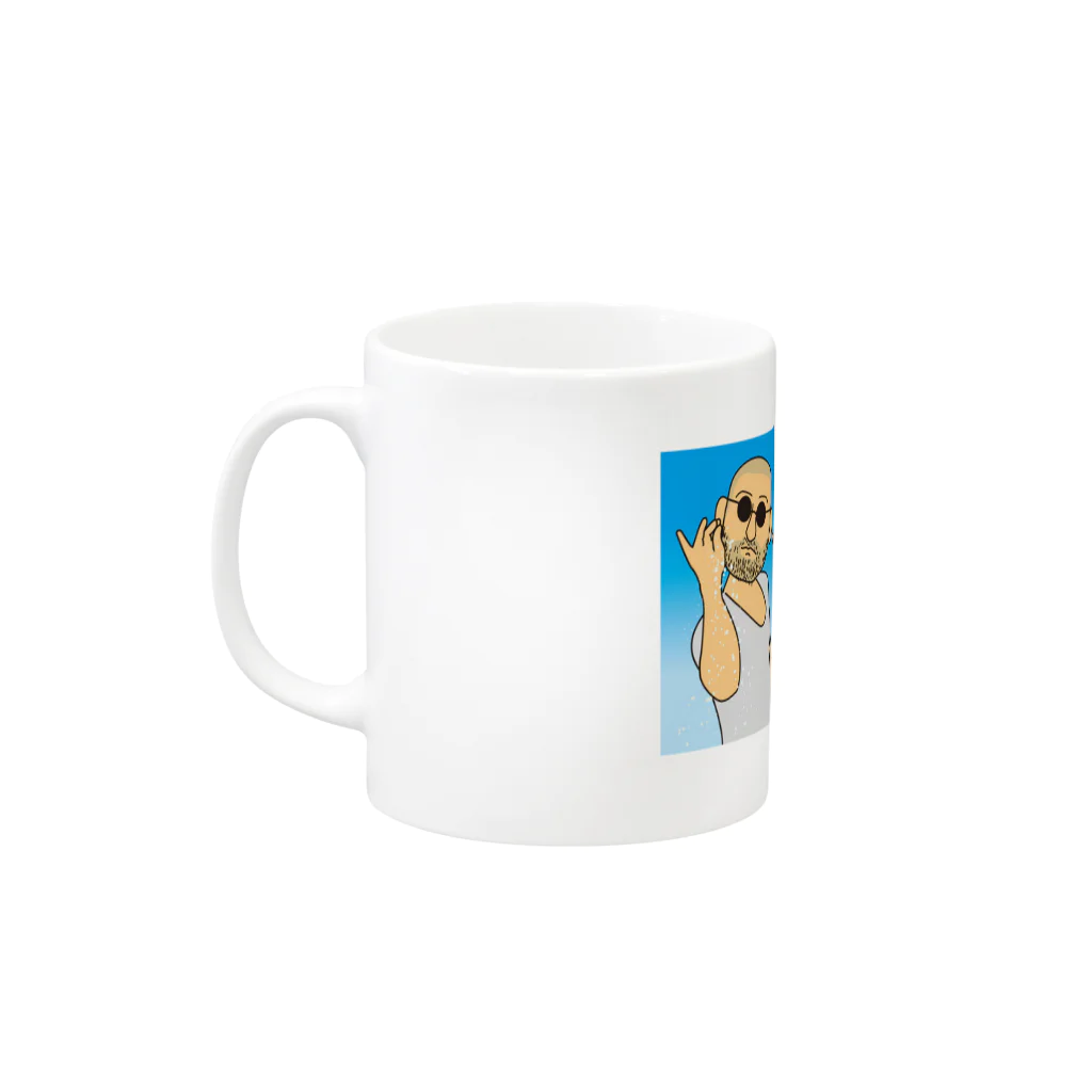 三遊亭フリーザのしょっぱいやつら Mug :left side of the handle