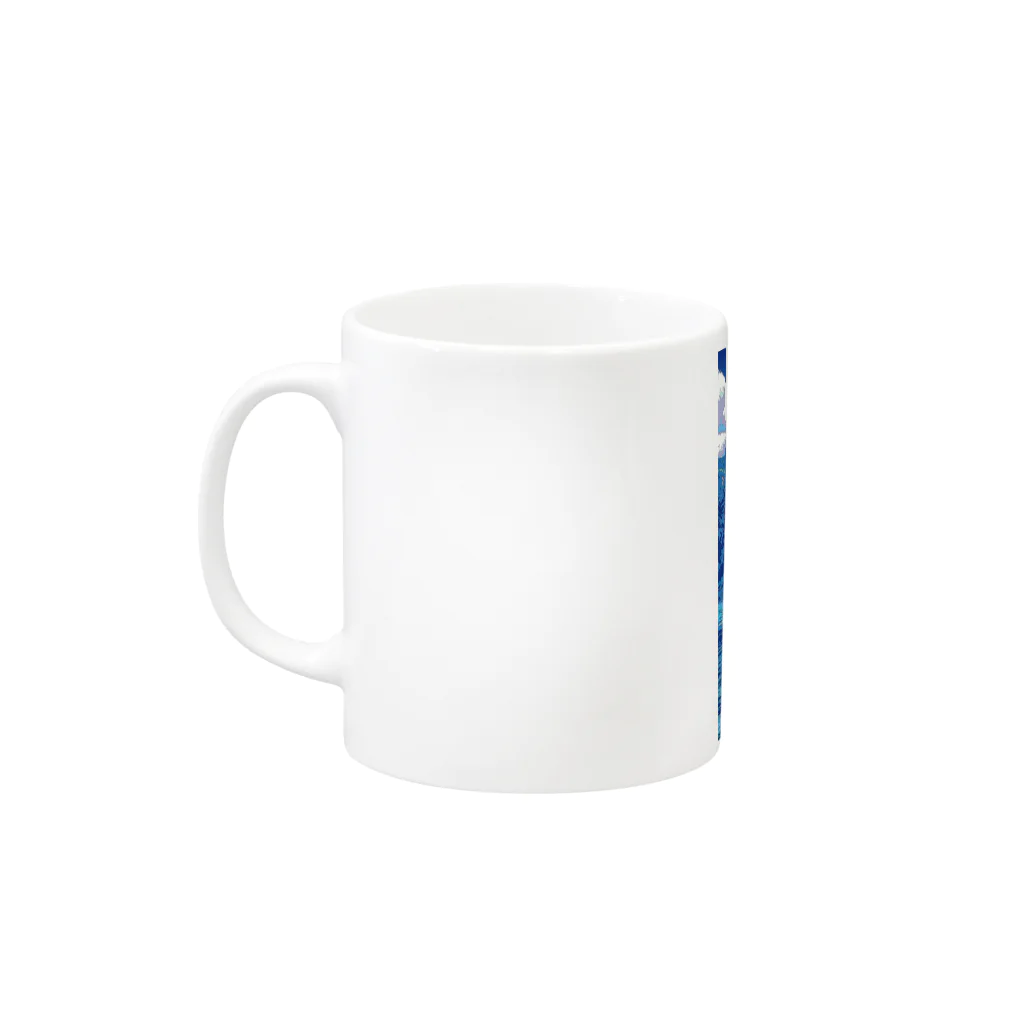 GALLERY misutawoのスイス ルツェルン湖の汽船 Mug :left side of the handle