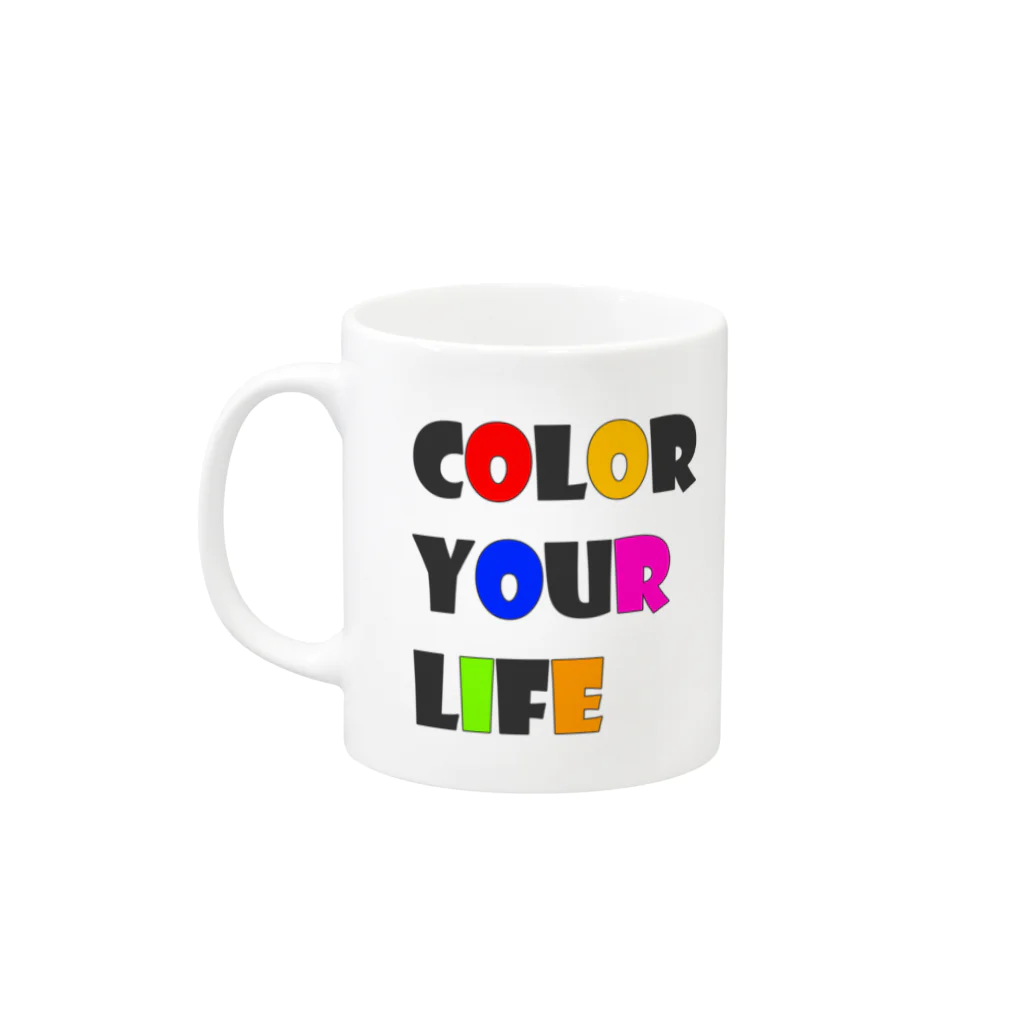 詩川呉服店のColor Your Life. Mug :left side of the handle