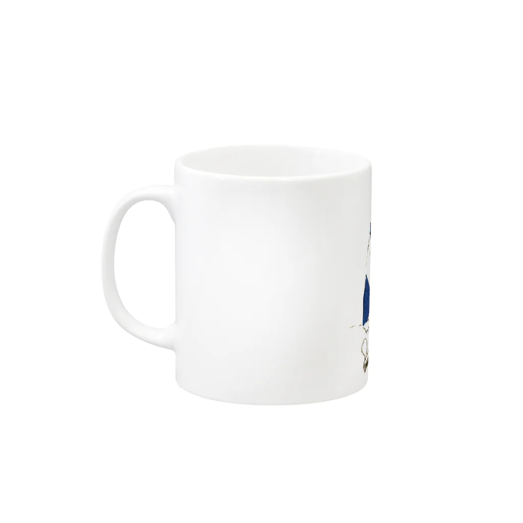 ももろ のはかり Mug :left side of the handle