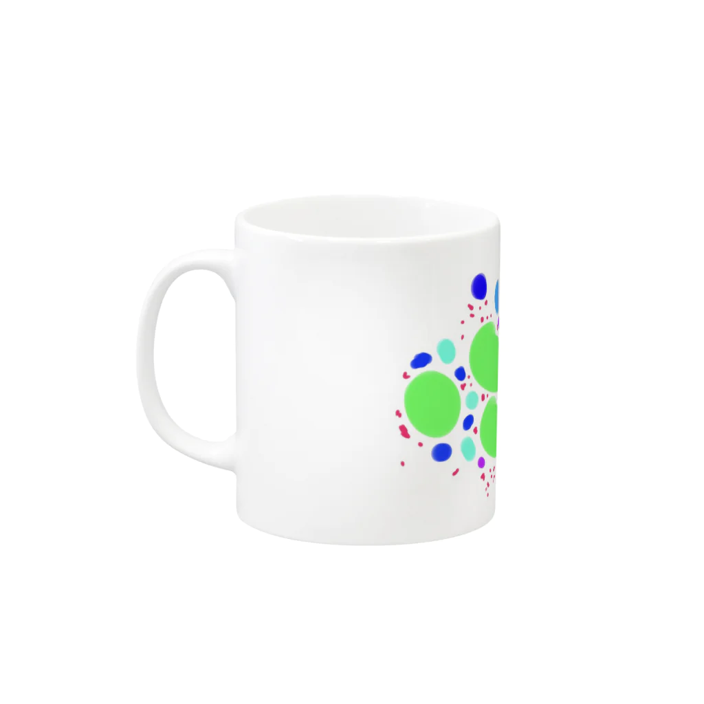 にぎりめしの空豆と水たまり Mug :left side of the handle