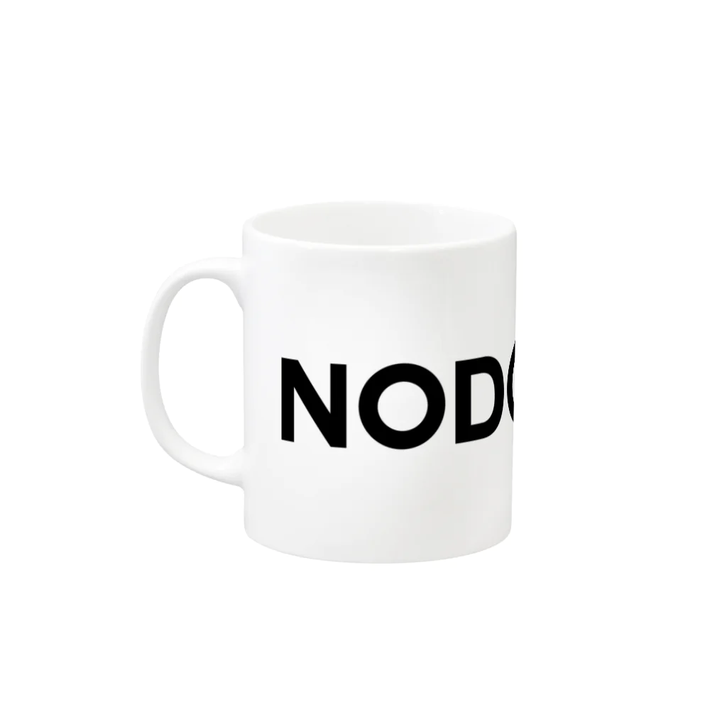 TOKYO LOGOSHOP 東京ロゴショップのNODOGURO-ノドグロ- Mug :left side of the handle