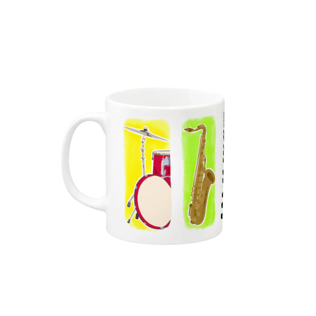 たまご商店の「どんな種類であれ、いい音楽はいい。」 Mug :left side of the handle