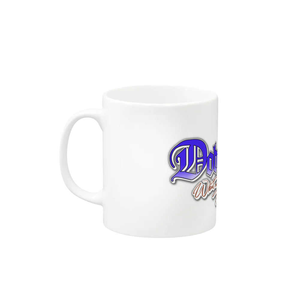 オリジナル工房プリントンのドーベルマン イラストプリント Mug :left side of the handle