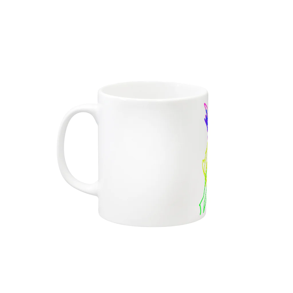 あやとりちゃんねるのりちゃ画伯のお絵描き02 Mug :left side of the handle