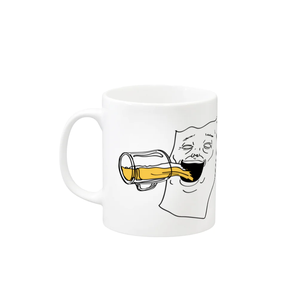 rakugayaのpaper_david_2-mug Mug :left side of the handle