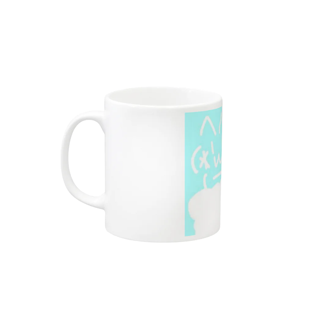 QC-みくうのぷかぷかミクルート2 Mug :left side of the handle