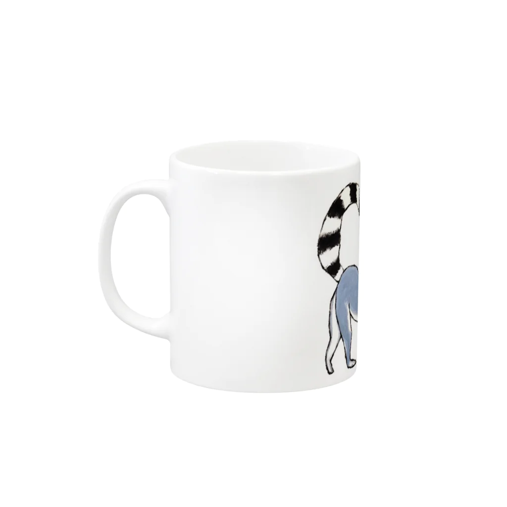 ▲i◎(aimal)のおさるのaimalくん Mug :left side of the handle