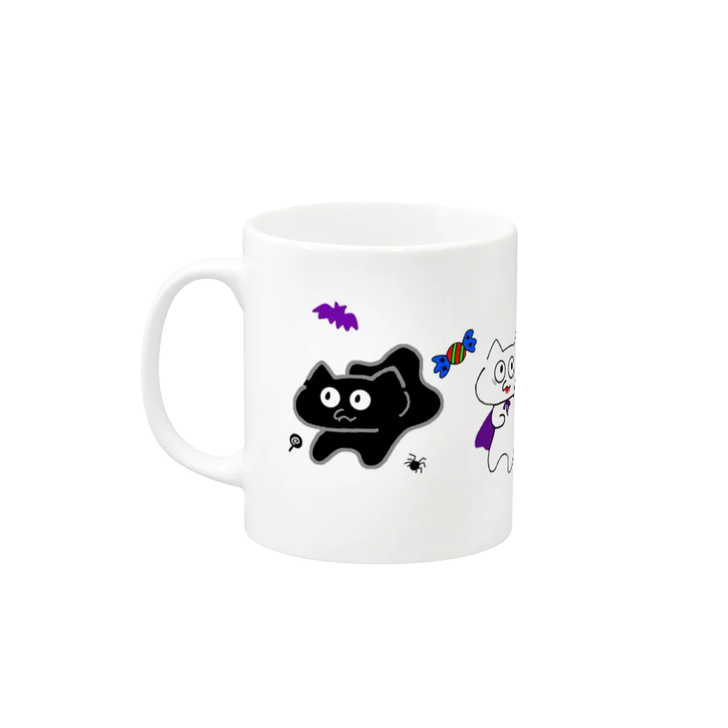 ennuのじゅるねこハロウィンマーチ Mug :left side of the handle