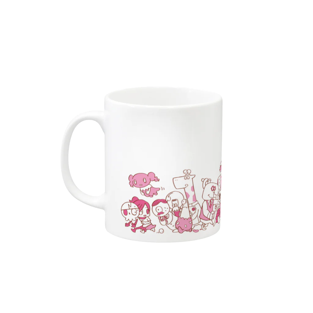 masilloのグッグリーフ！ あか Mug :left side of the handle