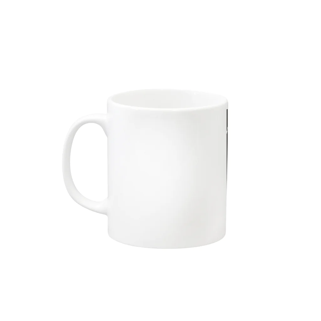 GALLERY misutawoの白のミニコンバーチブル Mug :left side of the handle