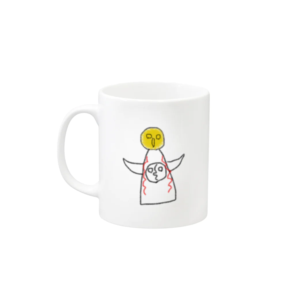 のんきなおみせ◎*のたいようのとう Mug :left side of the handle