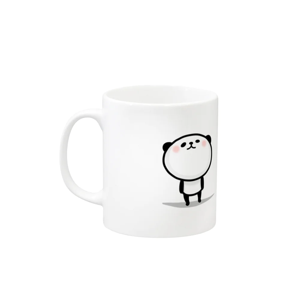 saku＊iroのほっこりパンダ Mug :left side of the handle